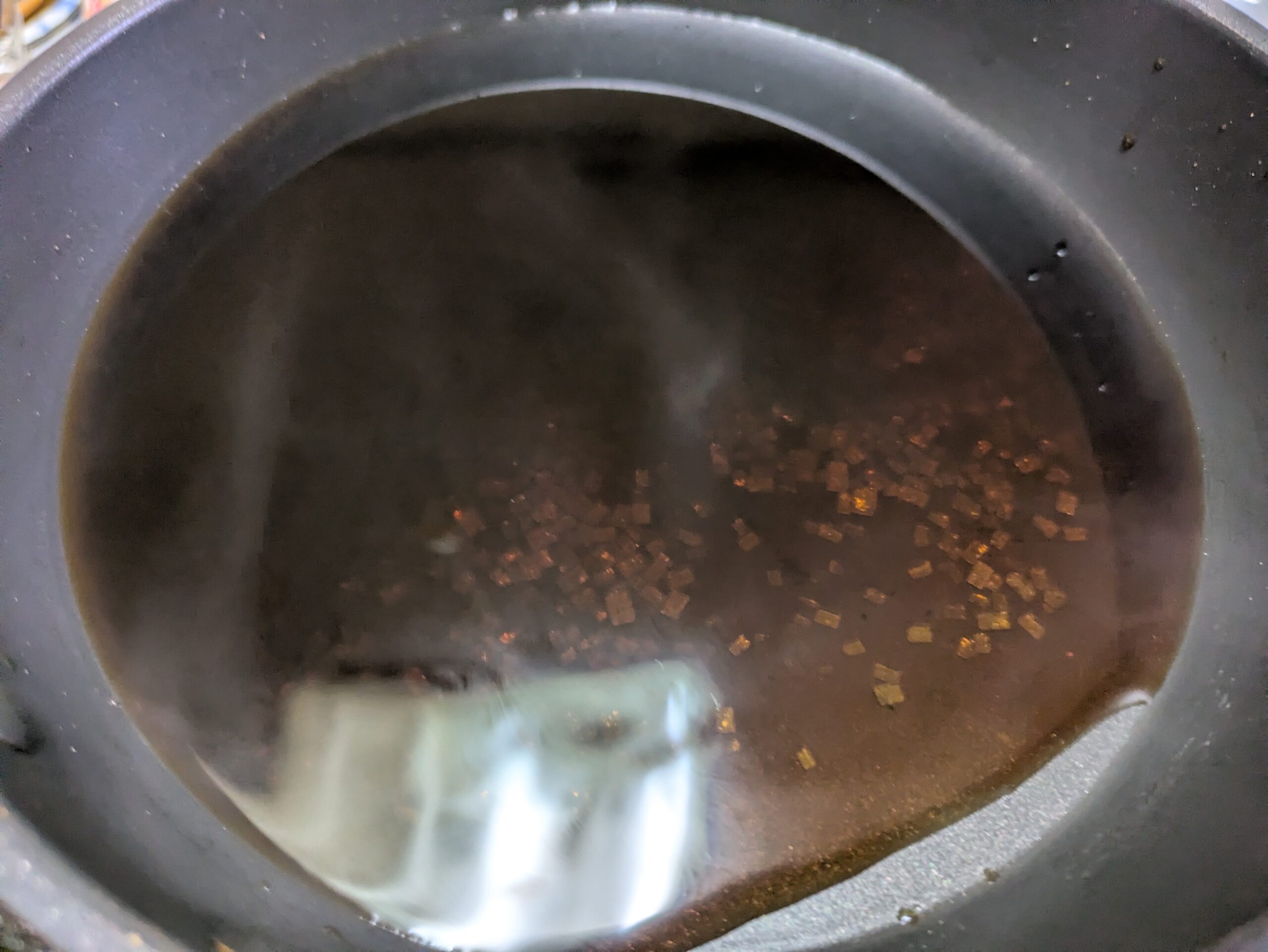 醤油、みりん、酒、ザラメで作ったウナギのタレ