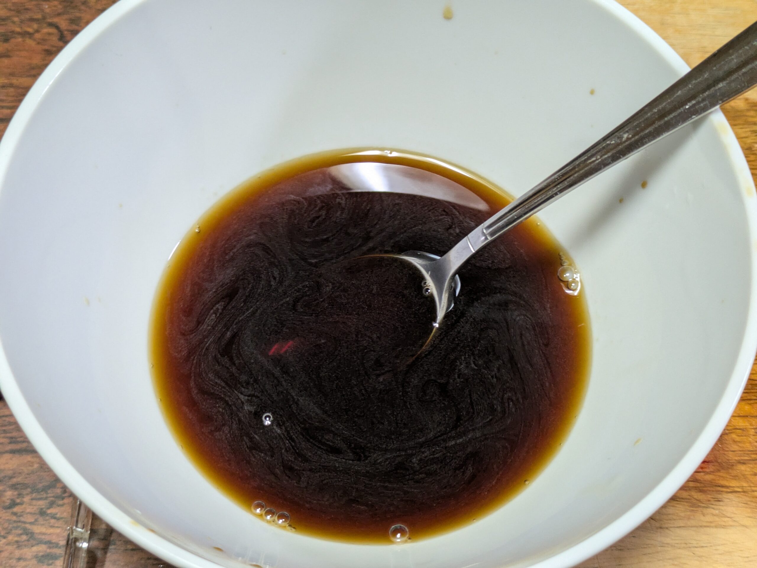酢と醤油と砂糖と水を混ぜた南蛮酢