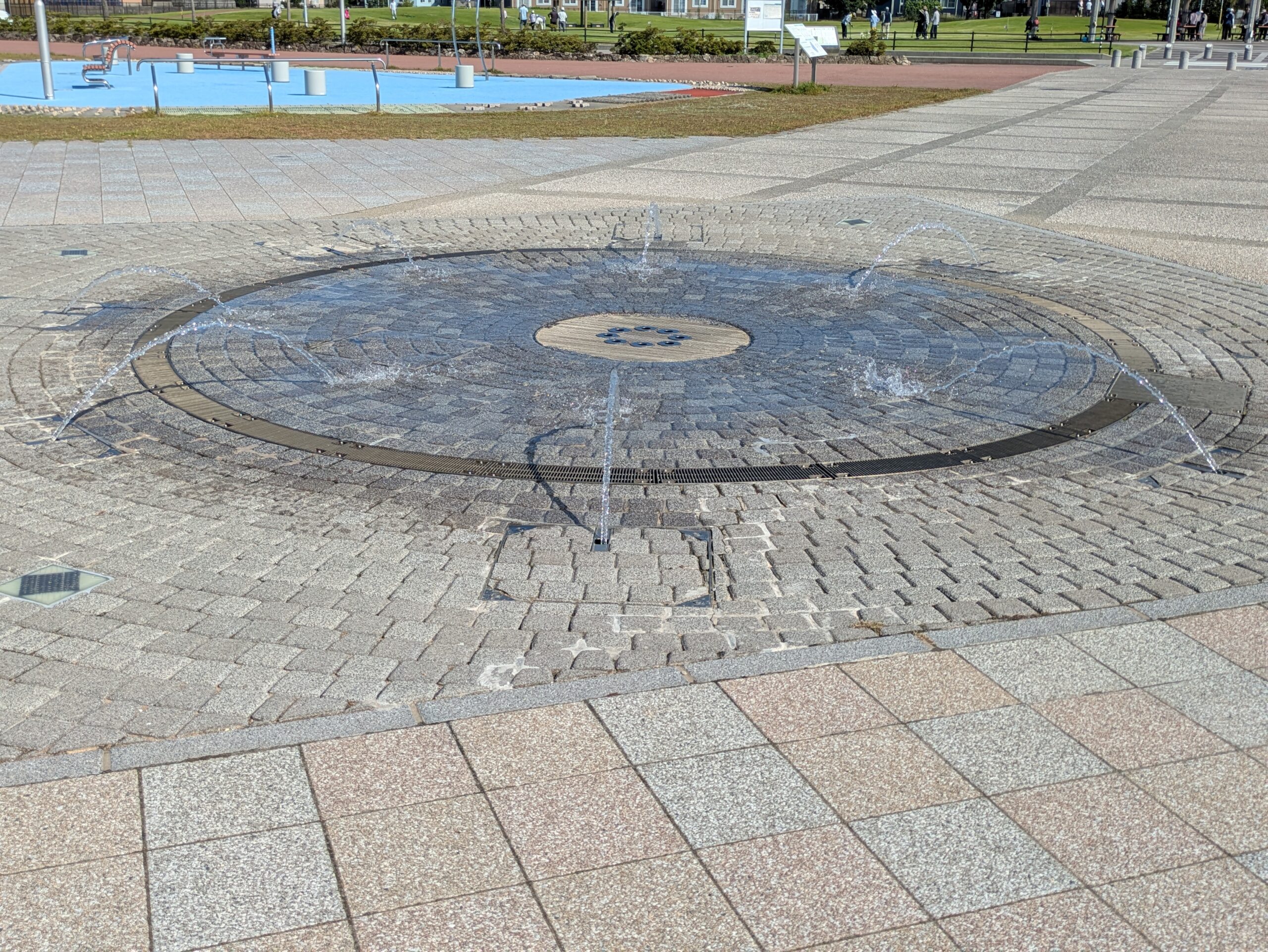 あがた公園にある小さな噴水