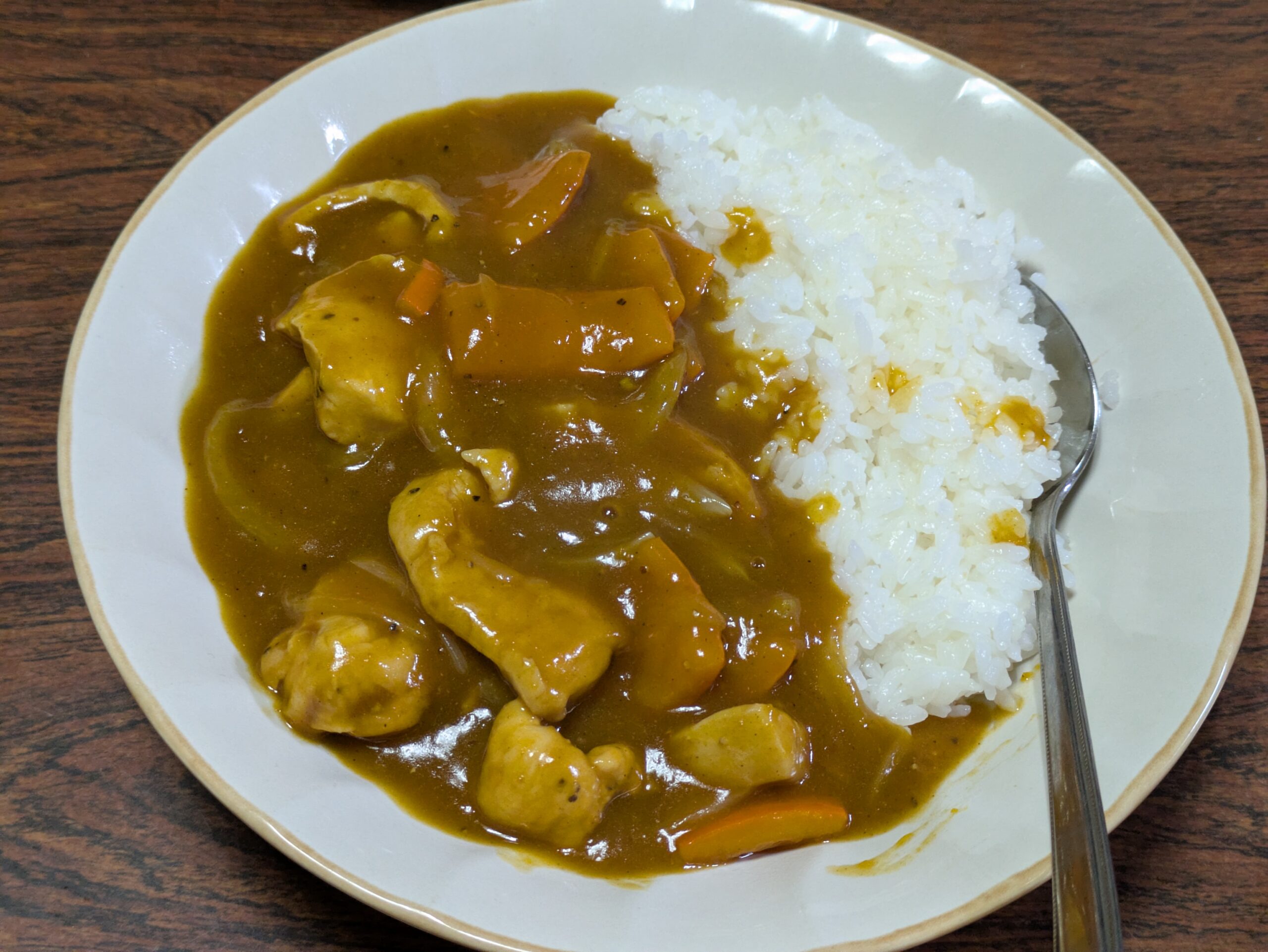 加賀野菜の打木赤皮甘栗かぼちゃと鶏むね肉で作ったカレーライス