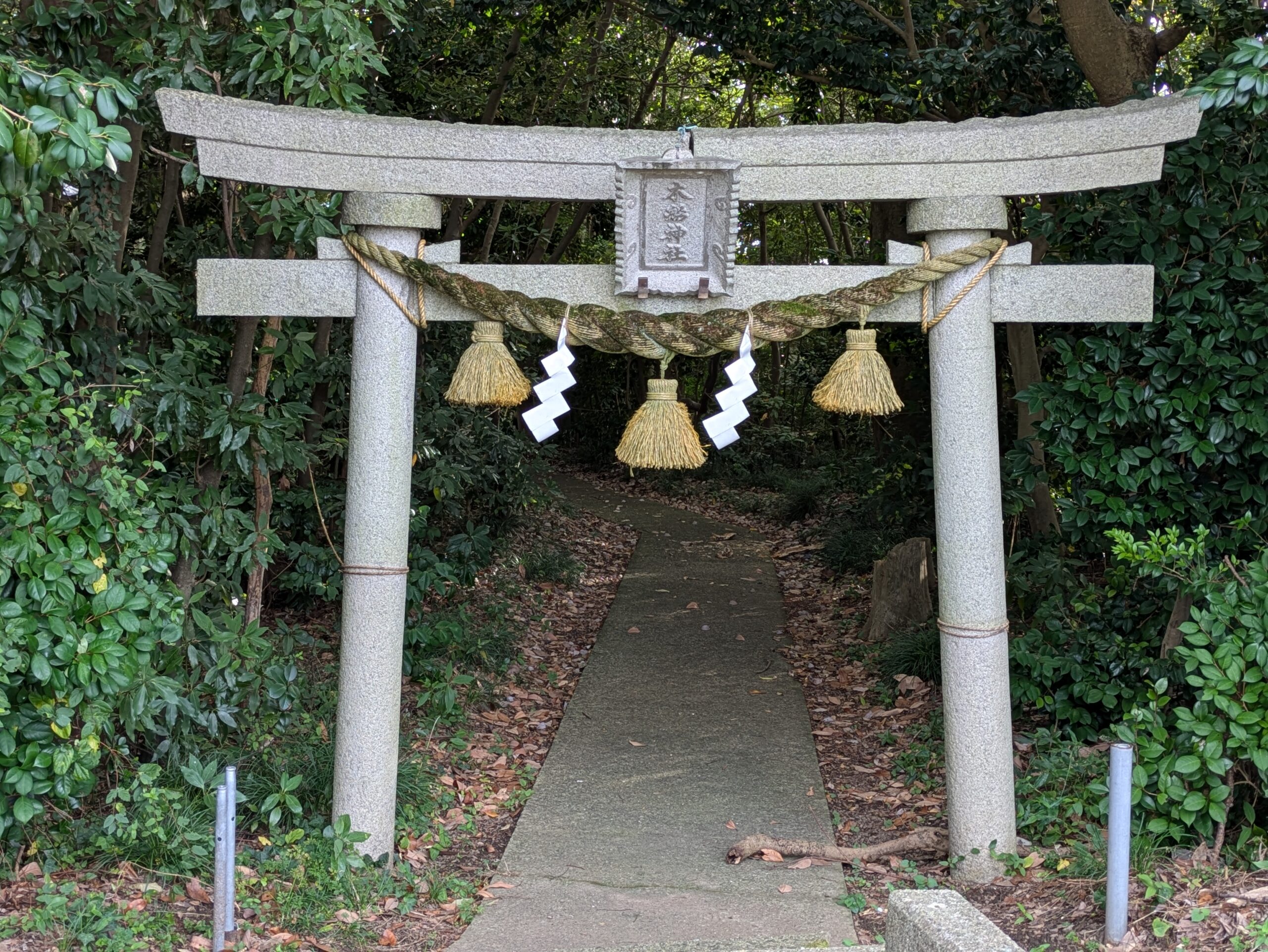 金沢市千田町にある木船神社の鳥居