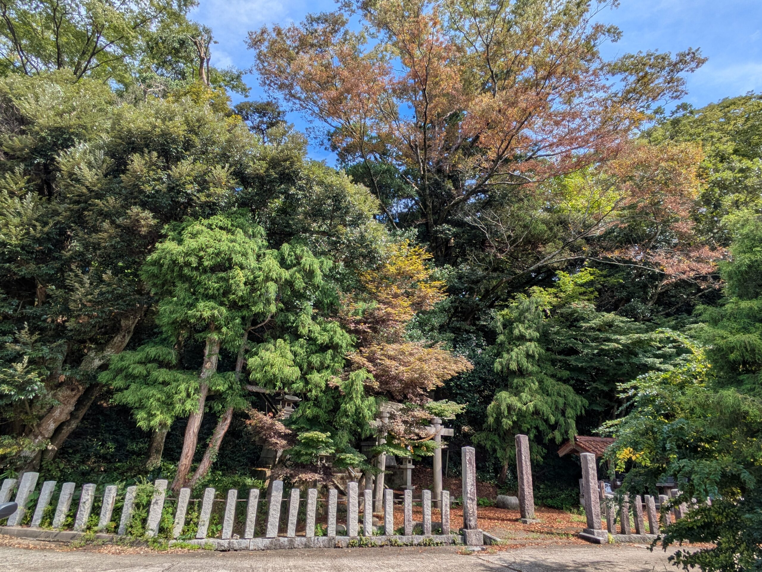 金沢市岸川町にある八幡社の境内