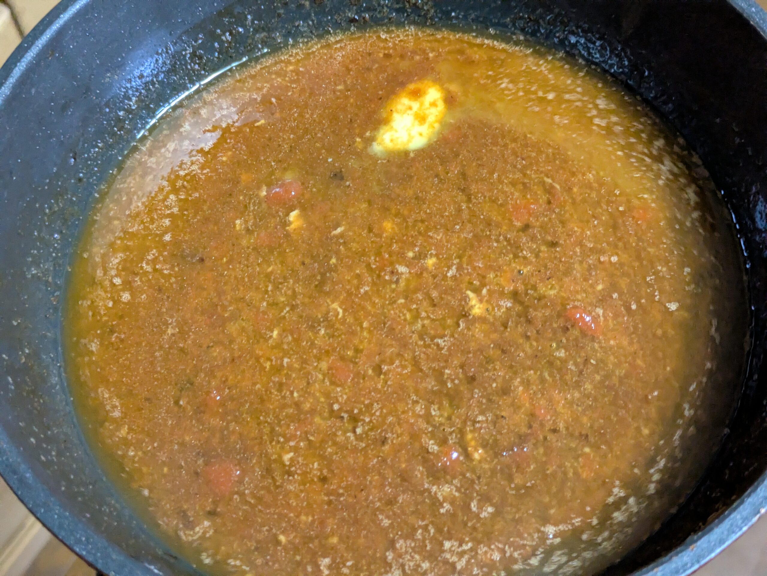 ハンバーグを焼いたフライパンで作るケチャップソース