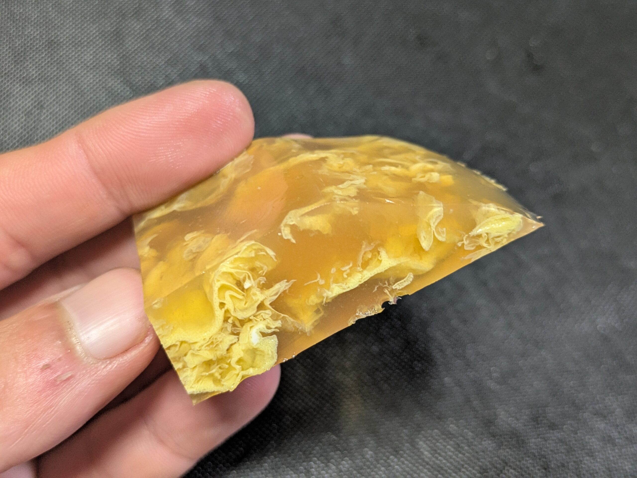 えびす寒天の卵が見える断面